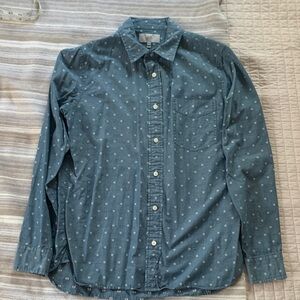 Jack Spade Blue Floral Embroidered Button-Down Shirt